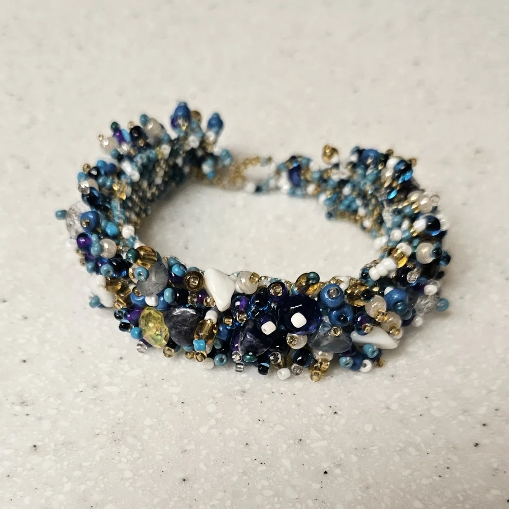 Mexican Bead & Stone Bracelet